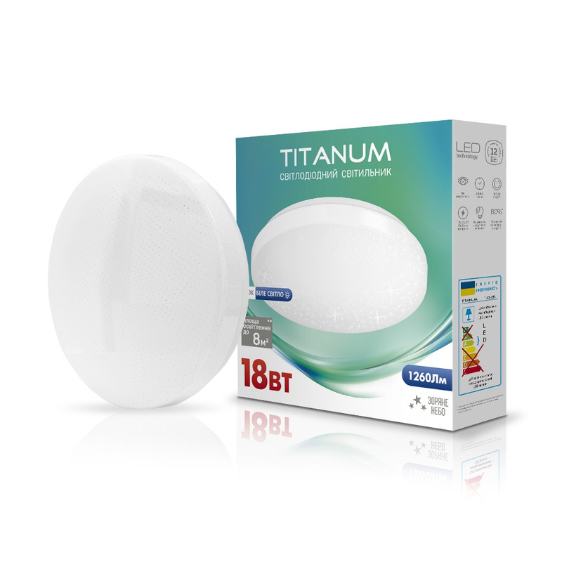 Світильник внутрішній світлодіодний LED TITANUM (TLCL-18S)